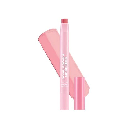 sacheu DoubleDown Lip Definer - 2-in-1 Lip Liner & Balm, Long-Lasting K-Beauty Lipstick with Satin Finish, Avocado Oil & Vitamin E