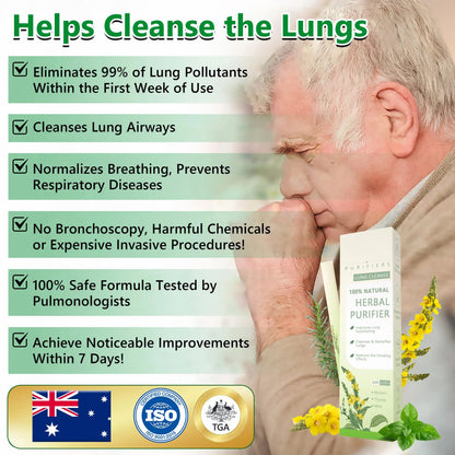 ✨ New upgraded version of Mullein Herbal Lung Purifier – 🔥 70% off today only!
