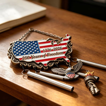 United States 250 Years of Freedom Commemorative Wind Chime