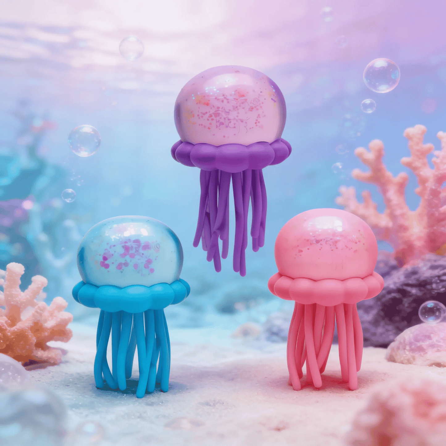 ⏰49% OFF✨ Cute Glitter Jellyfish Squishy