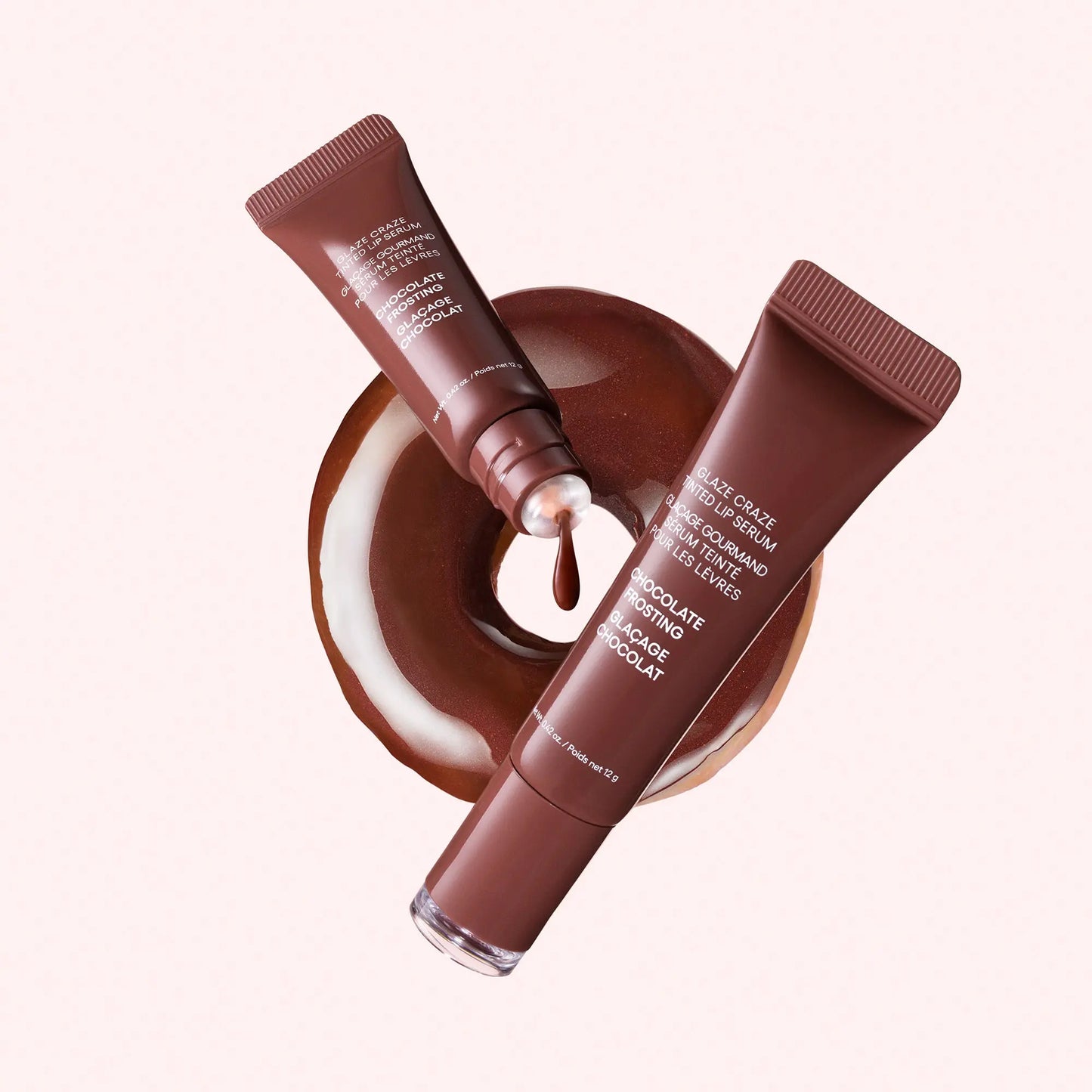 Glaze Craze Tinted Lip Serum, Hydrating & Moisturizing Lip Tint, Korean Lip Care, Infused with Polypeptide