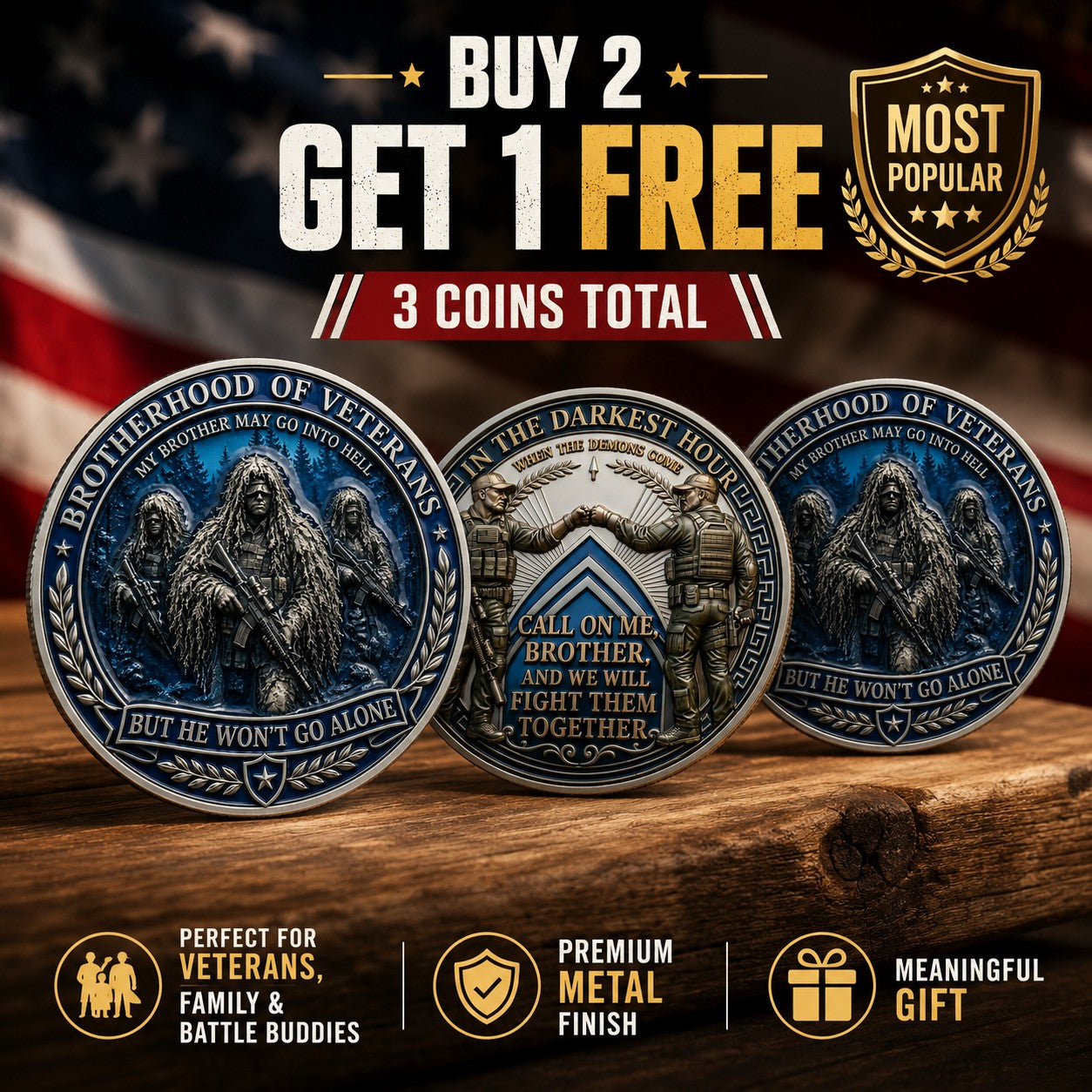 Brotherhood of Veterans Coin