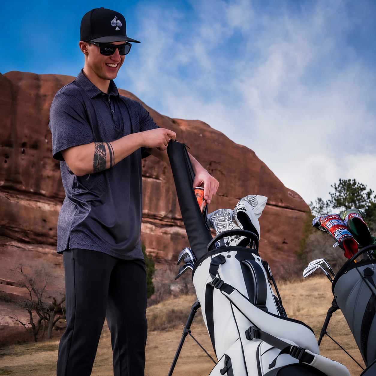 🔥LAST DAY 49% OFF - ⛳️Golf Bag Beverage Sleeve (Fits Most Golf Bags • Holds 7 Cans • Moisture-Resistant Cold Storage 🍻🧊)