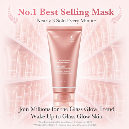 Collagen Night Wrapping Mask：Awaken Your Glow: Quick Dry Easy Peel Overnight Collagen Facial Mask