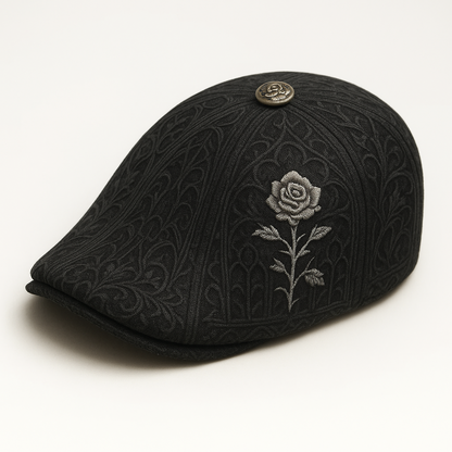 Skull & Thorn Flat Cap
