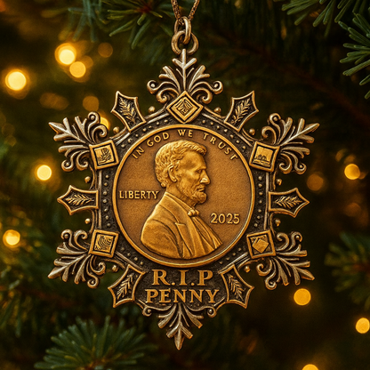 🌲 Christmas Special Price 50% OFF--Final Cent Memorial Snowflake Ornament