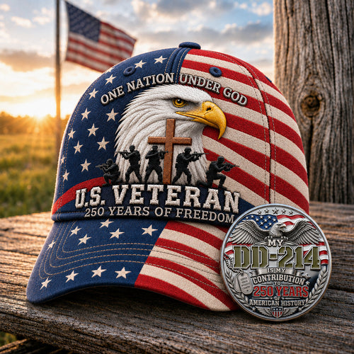 🦅U.S. Veteran 250 Years of Freedom Hat