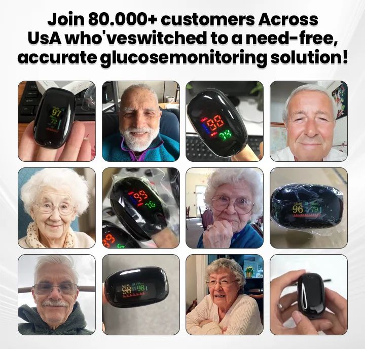 🔥Advanced Laser Glucose Monitor – No Pricks, 99.9% Accuracy!🔥