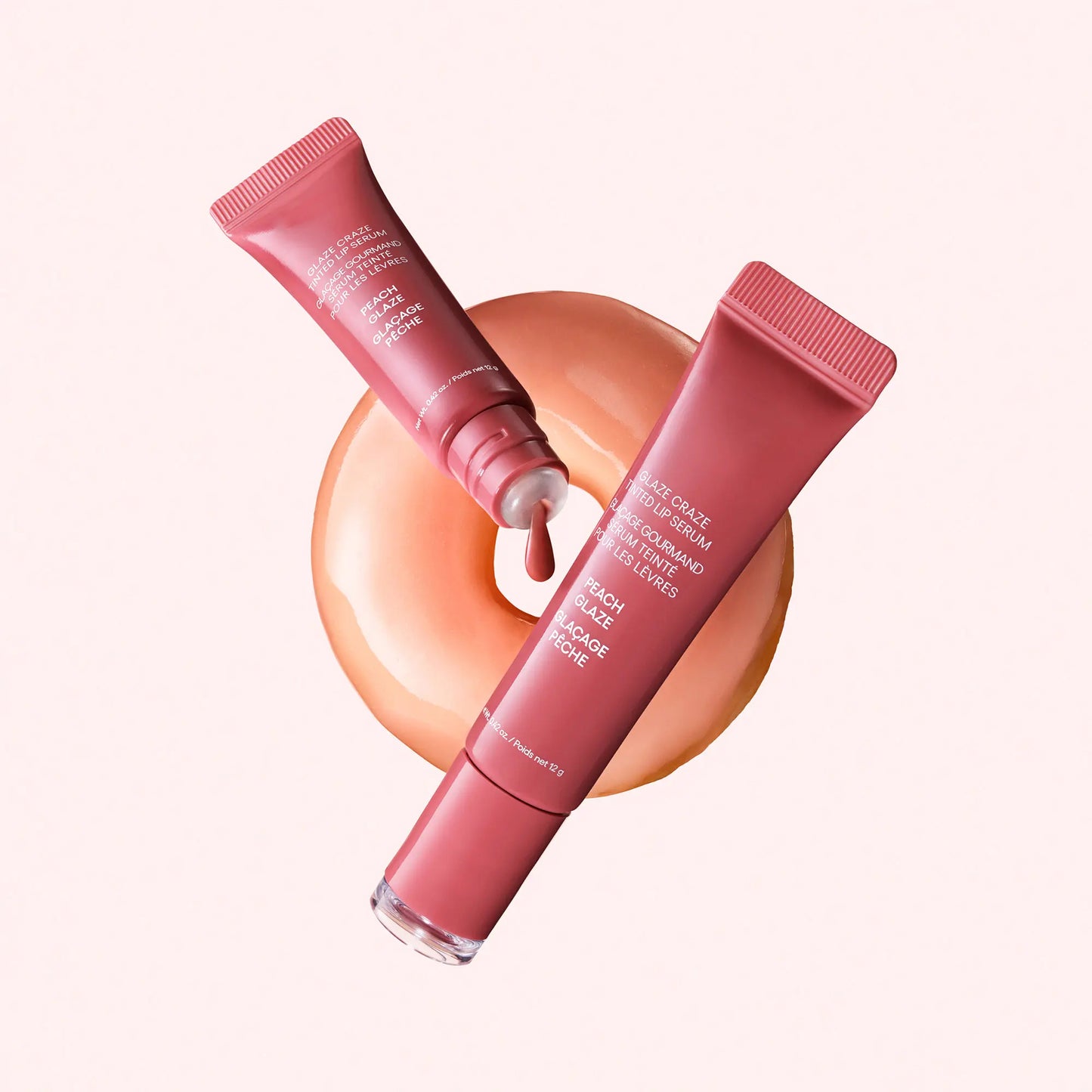 Glaze Craze Tinted Lip Serum, Hydrating & Moisturizing Lip Tint, Korean Lip Care, Infused with Polypeptide