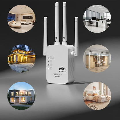 🎁 ¡Último Día de Promoción al 50%! 🔥 Amplificador WiFi 2026, 1200Mbps Banda Dual (5GHz/2.4GHz), Amplificador de Señal, Cubre 10,000 pies² y 50 Dispositivos, Repetidor con Puerto Ethernet.