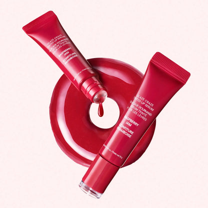 Glaze Craze Tinted Lip Serum, Hydrating & Moisturizing Lip Tint, Korean Lip Care, Infused with Polypeptide