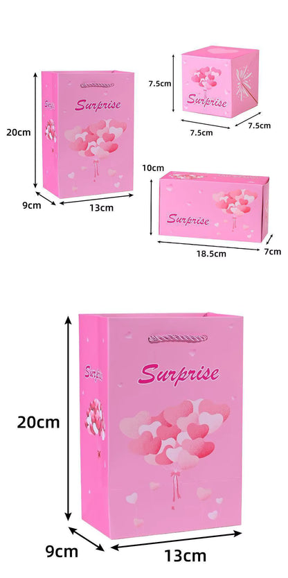 Bounce Red Envelope Gift Box Wear-resistant And Durable Creative Gift Toys Birthday Surprise Jumping Box Thick Material New Year