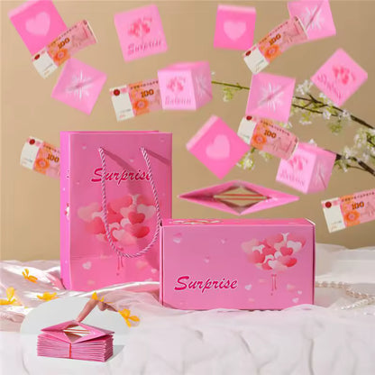 Bounce Red Envelope Gift Box Wear-resistant And Durable Creative Gift Toys Birthday Surprise Jumping Box Thick Material New Year