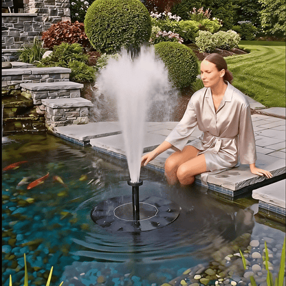 Solar Bath Fountain with 6 Nozzle