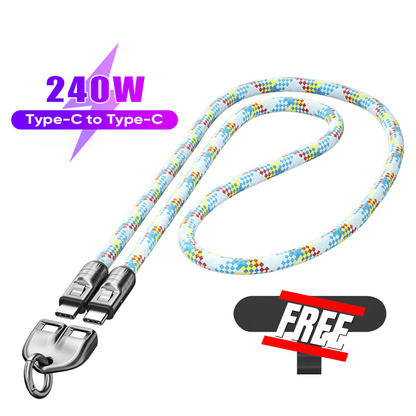 🔥 49% OFF🔥C to C 240W Charging Cable with Wearable Bracelet Design