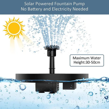 Solar Bath Fountain with 6 Nozzle