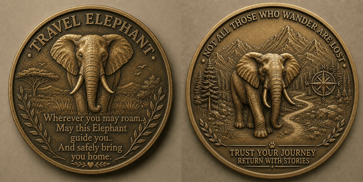 🐘 Travel Elephant Lucky Coin