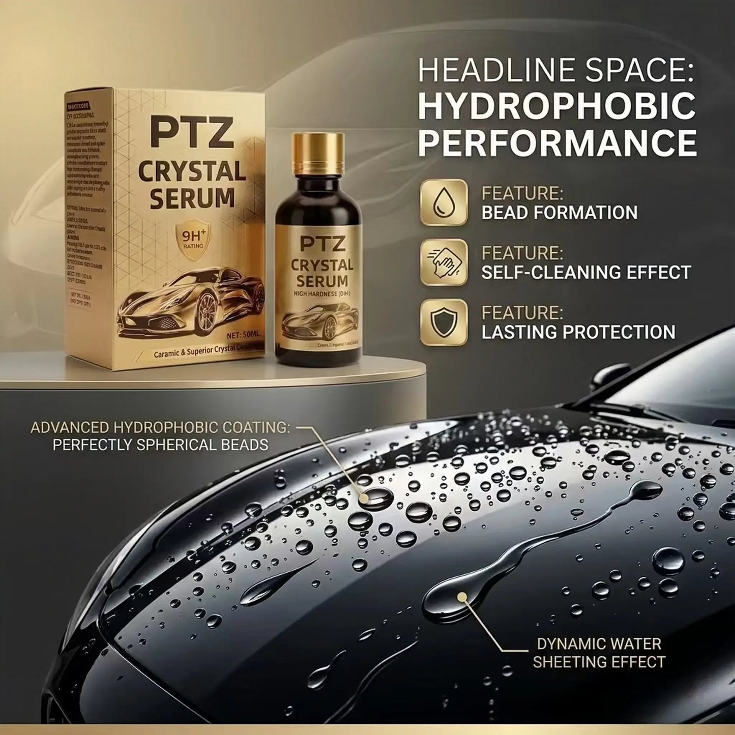 🔥LAST DAY 49% OFF - 🚗Crystal Serum – 9h Professional Ceramic Coating For Car Paint, Gloss & Protection