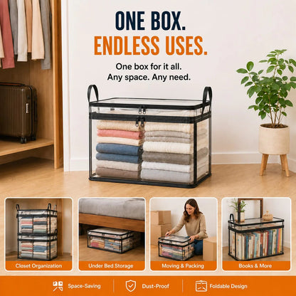🧺Large Clear Storage Box✨ Keep Your Home Organized