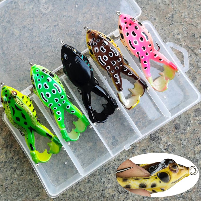 Lifelike Frog Lures Baits(5pcs a Set)