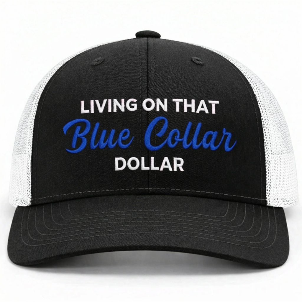 🔥LAST DAY 57% OFF-🛠️🧢Blue Collar Dollar Trucker Hat – Proud Workwear Cap