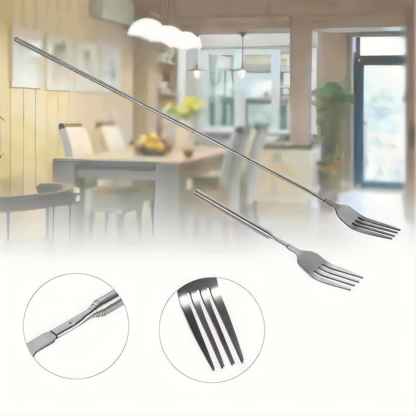 Long Arm Extendable BBQ & Dining Fork