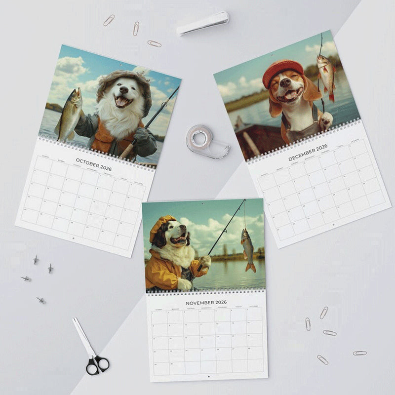2026 Dog Fishing Calendar