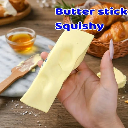 ✨New 2026 🧈2 PCS Super Soft Squishy Butter Stick Stress Toy – Funny Stress Relief Squeeze 😂