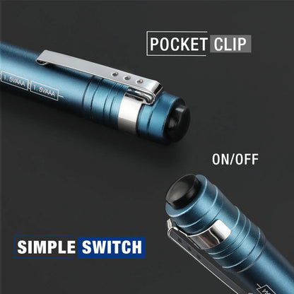 🛠️4-Pack WORKPRO LED Pen Light -Aluminum Pocket Pen Flashlight with Clip, Ultra Bright for Inspection, Emergency & Daily Use