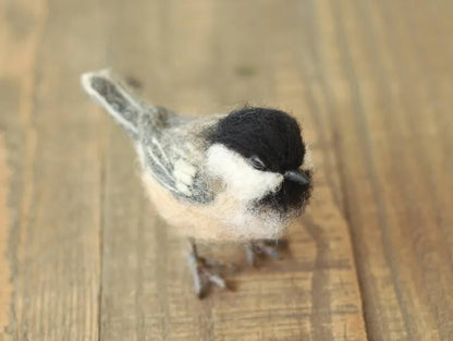 🎈Festigadget Eco-Friendly Needle Felted Bird Collection – Handmade Wool Songbirds (Wren/Chickadee/Bluebird/Magpie/Robin/Cardinal) – Sustainable Wildlife Decor 🐦✨