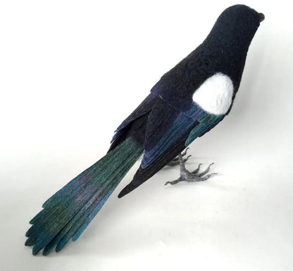 🎈Festigadget Eco-Friendly Needle Felted Bird Collection – Handmade Wool Songbirds (Wren/Chickadee/Bluebird/Magpie/Robin/Cardinal) – Sustainable Wildlife Decor 🐦✨