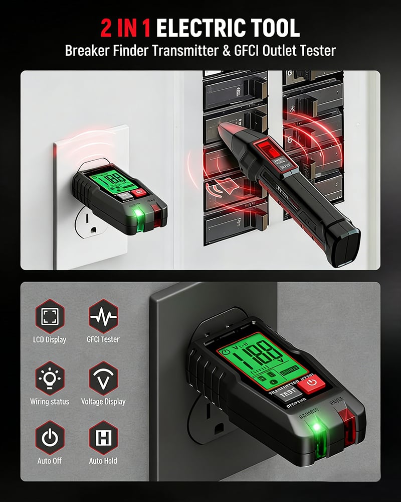 🔥Hot Sale 49% off🌟AC Circuit Breaker Finder Tool with LCD Display