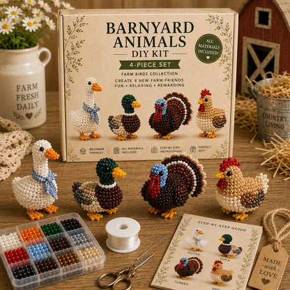 Barnyard Animals Beaded DIY Kit
