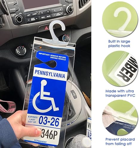 🔥🚗 Handicap Parking Placard Holder( 2 Pack )