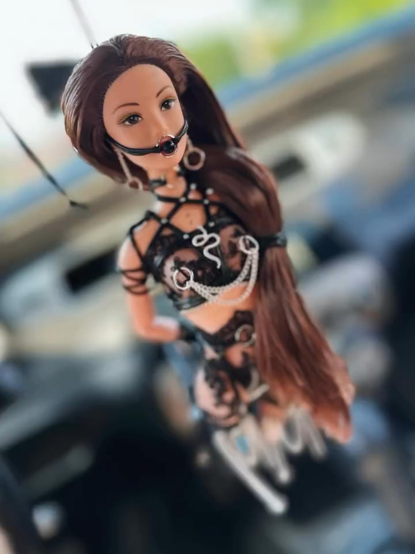Handcrafted Kinky Dolls Car Charm