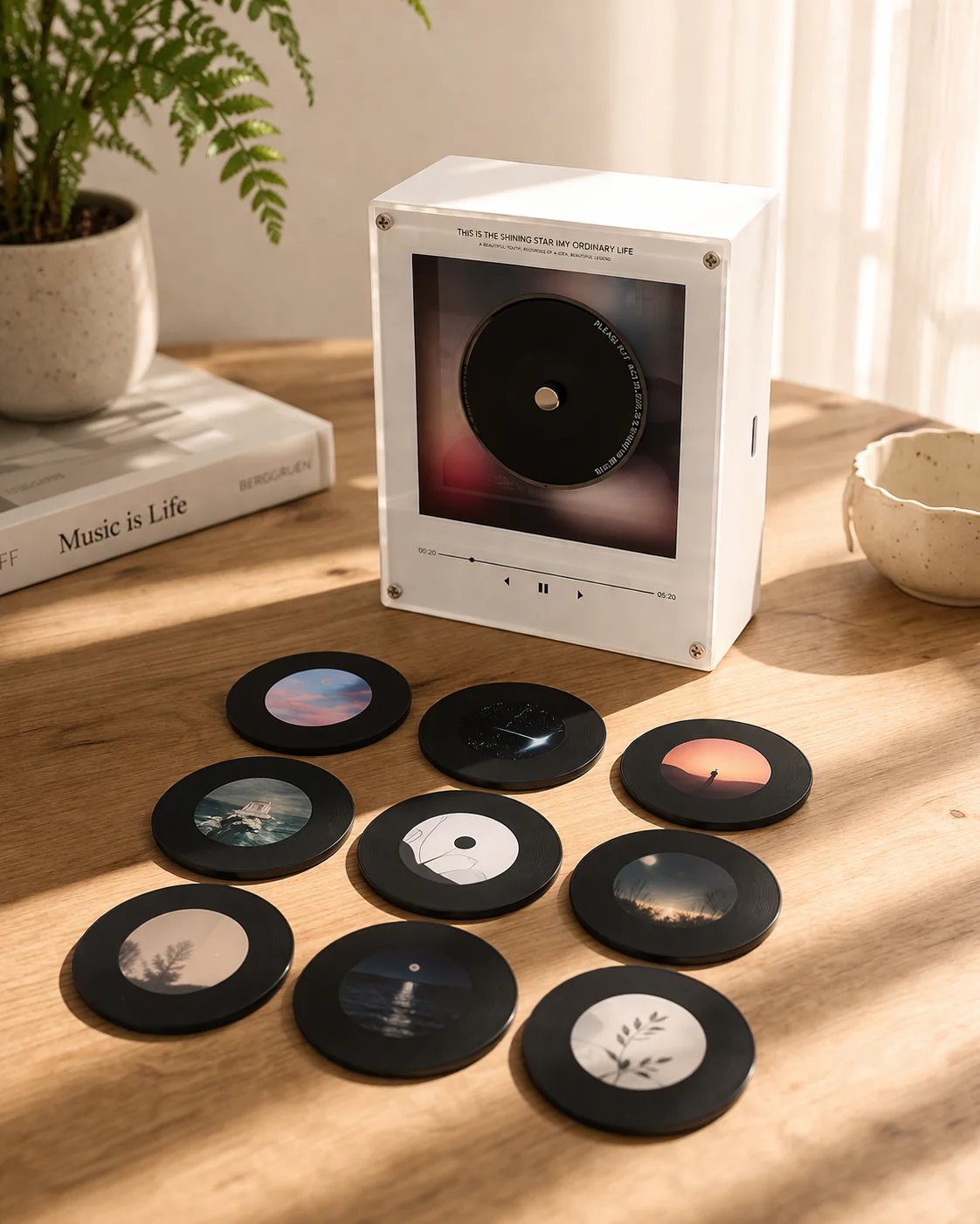 Custom Magnetic Photo Vinyl Music Box