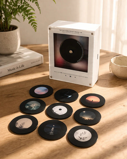 Custom Magnetic Photo Vinyl Music Box