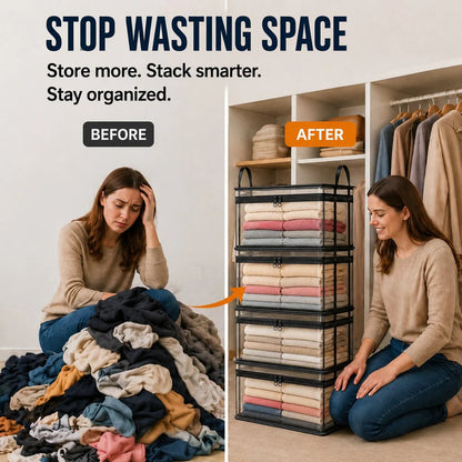 🧺Large Clear Storage Box✨ Keep Your Home Organized