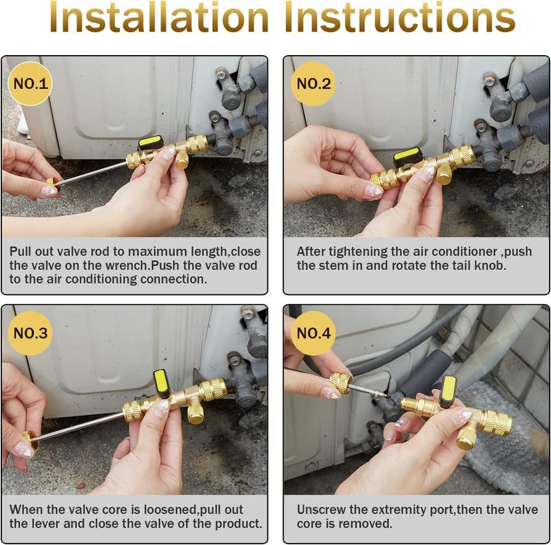 🛠️Home & Auto AC Valve Core Remover Installer Tool🏠