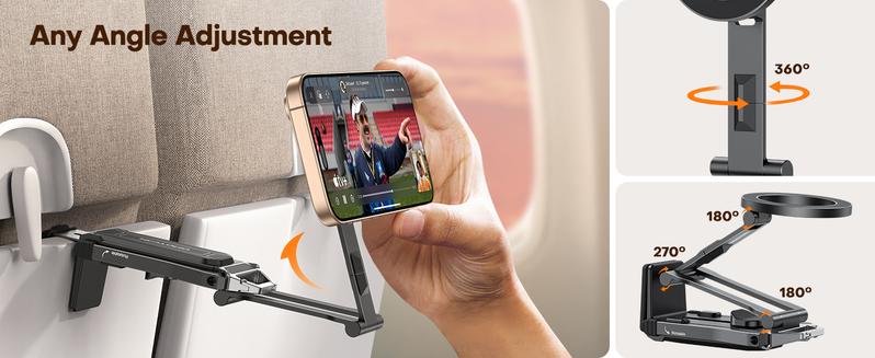 MagSafe-Compatible 4-in-1 Travel Tripod & Clamp Mount