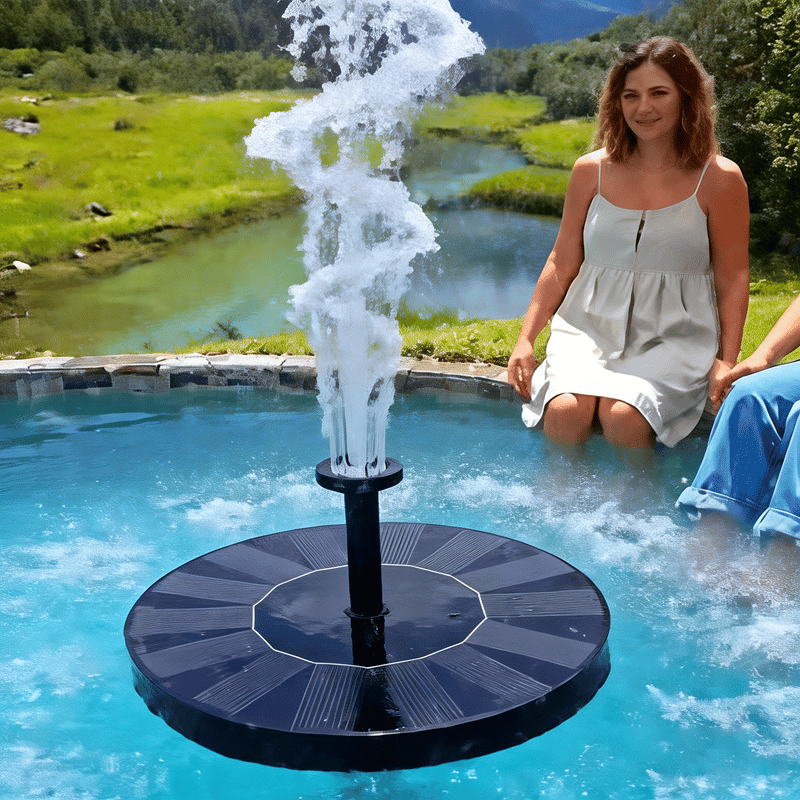 Solar Bath Fountain with 6 Nozzle