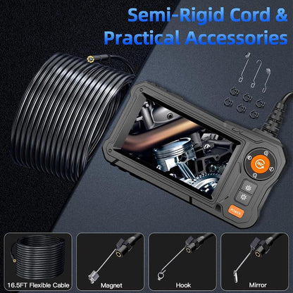 Endoscope Camera with Light - 4.3" LCD Screen Inspection Cameras
