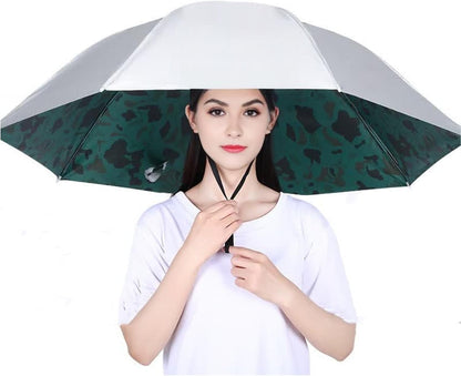 ☂️❤️Hands-Free Umbrella Hat for Adult, ☀️✨Waterproof Sun Rain UV Shield Protection Outdoor Umbrella Cap