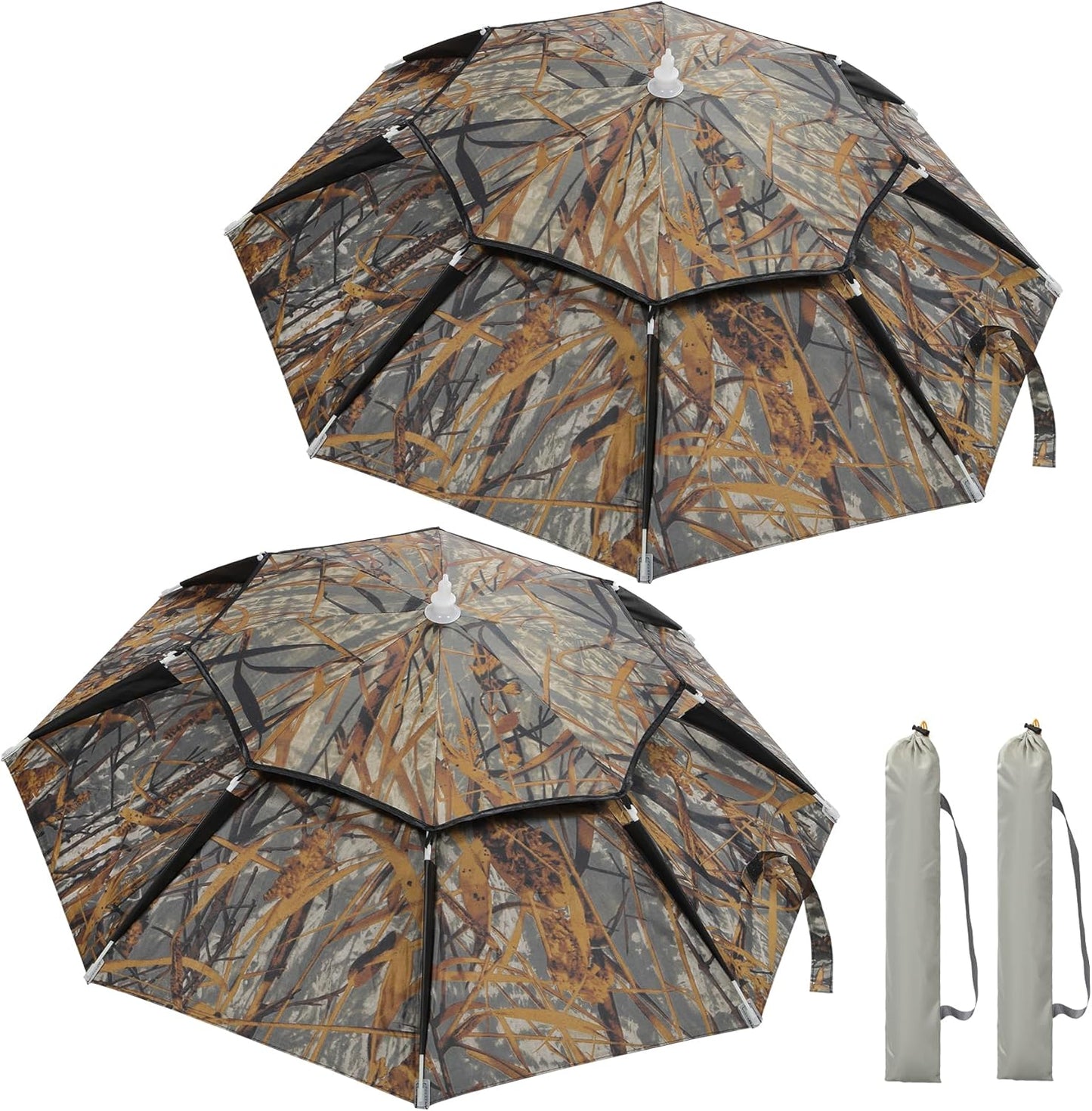 ☂️❤️Hands-Free Umbrella Hat for Adult, ☀️✨Waterproof Sun Rain UV Shield Protection Outdoor Umbrella Cap