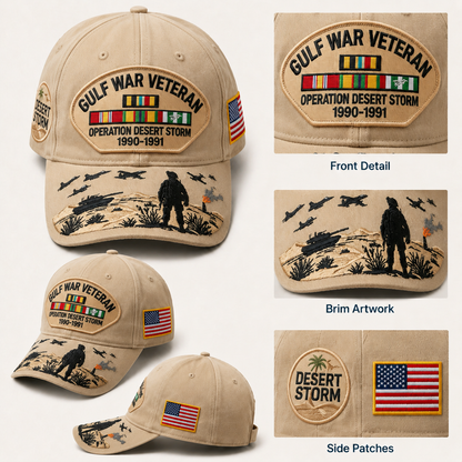 🇺🇸 Last Day Promo: 49% OFF 🎖️ - Gulf War Veteran Tribute Cap