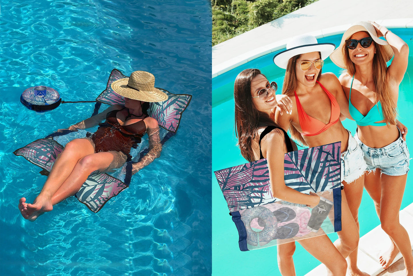🔥LAST DAY 50% OFF -🌊All-In-one Floating Hammock & Beach Tote🛍️