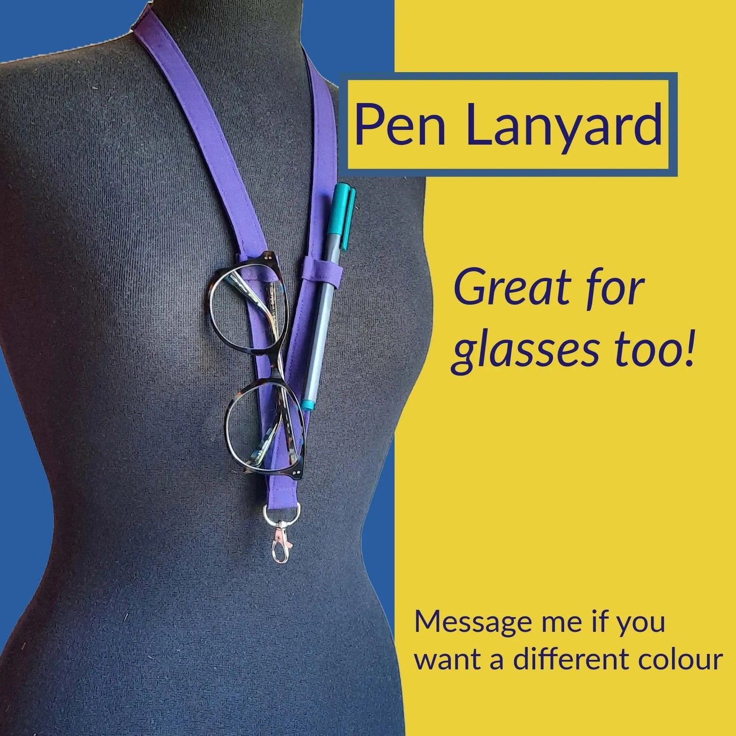 Plain Fabric Pen Lanyards