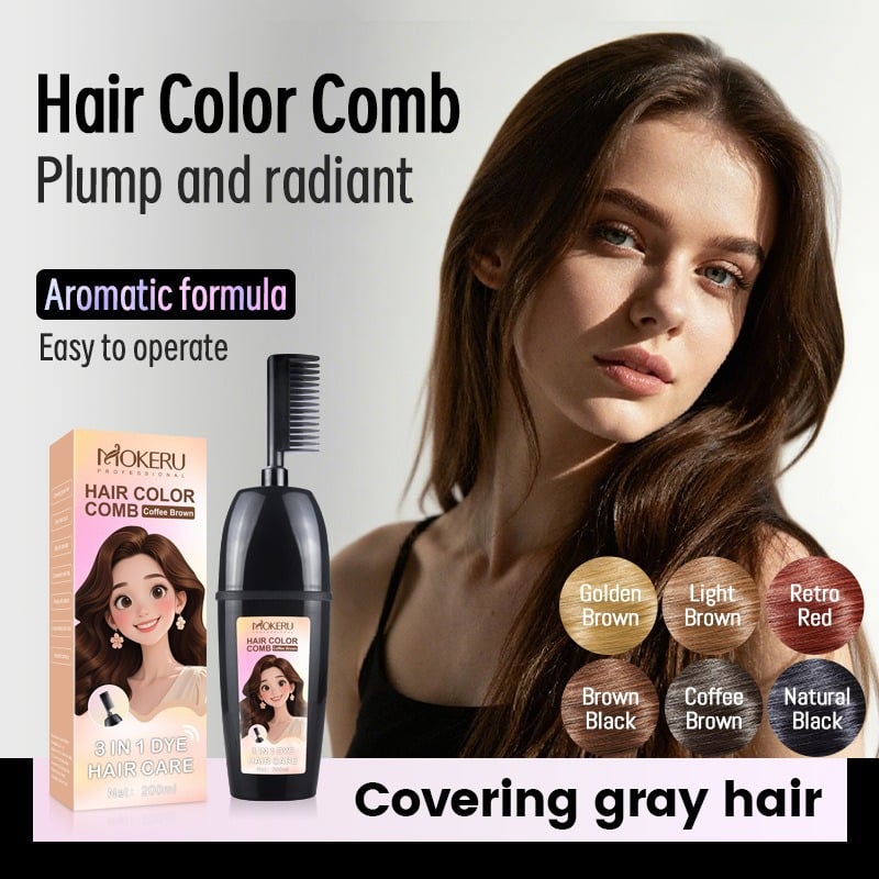 Classic Instant Hair Dye Shampoo | 3-in-1 Hair Color, Long-Lasting, Easy Home Use