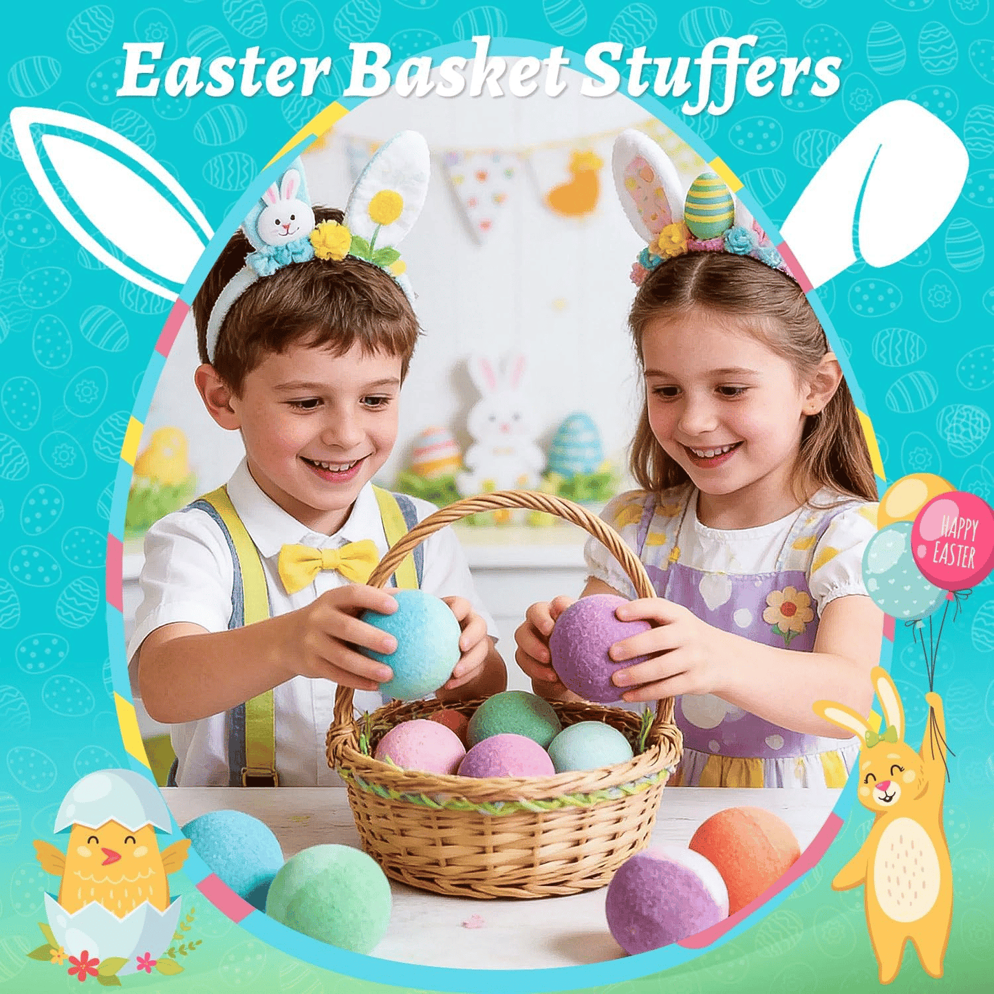 Easter Sale🐰🛁Bath Bombs for Kids with Surprise Inside🥚✨