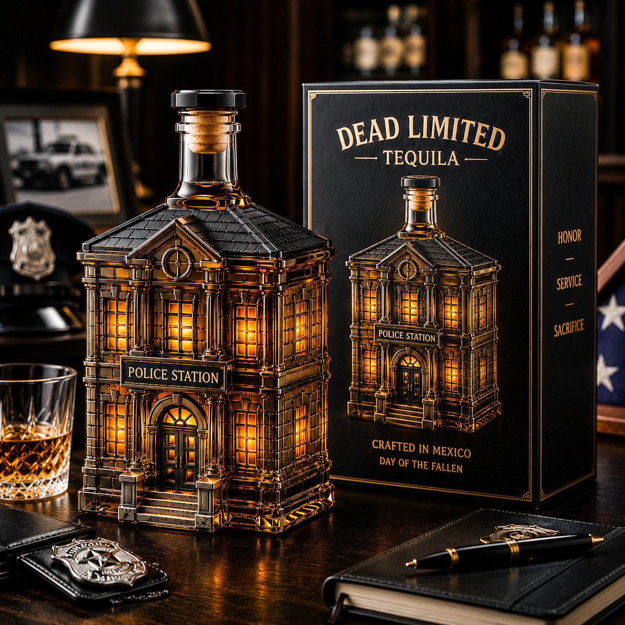 Police Station Collectible Decanter – A Tribute to Honor, Duty & Service